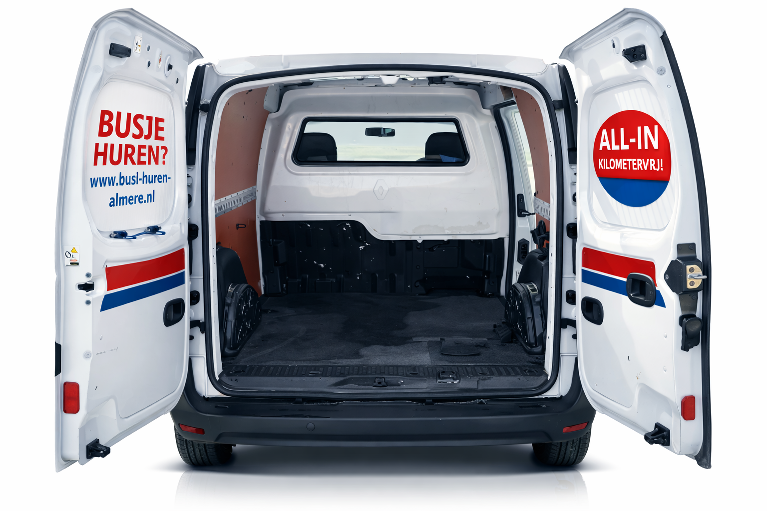 Van rental service van interior details